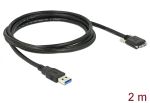 DELOCK USB3.0 Kabel A -> Micro-B St/St 2.00m mit Schr