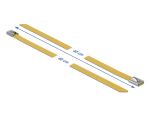 DELOCK Edelstahlkabelbinder L 400 x B 7,9 mm gelb 10...