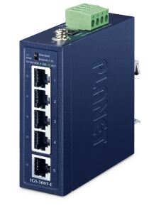 PLANET IGS-500T-E Netzwerk-Switch Unmanaged Gigabit Ethernet (10/100/1000) Blau