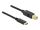 DELOCK Kabel USB 2.0 C > B 4.0m schwarz