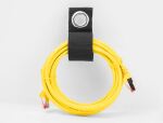 DeLOCK Strapazierfähiger Klettgurt mit Befestigungsöse L 508 x B 50 mm schwarz 5 Stück