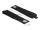 DeLOCK Strapazierfähiger Klettgurt mit Befestigungsöse L 508 x B 50 mm schwarz 5 Stück