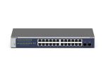 NETGEAR GS724Tv6 Managed L2+/L3 Gigabit Ethernet (10/100/1000) 1U Blau, Grau