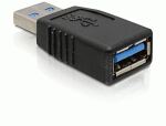 DeLOCK USB 3.0-A Adapter USB-A Schwarz