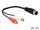 DELOCK DIN Cable diode plug 5 pin to 2 x RCA female 20 cm