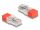 DELOCK RJ45 Stecker mit Abschlusswiderstand 120 Ohm rot