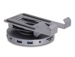 DeLOCK Tablet und Notebook Dockingstation 4K mit integrierter Halterung - HDMI / USB / Hub / SD / Micro SD / PD 3.0 - 360° drehbar