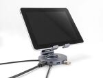 DeLOCK Tablet und Notebook Dockingstation 4K mit integrierter Halterung - HDMI / USB / Hub / SD / Micro SD / PD 3.0 - 360° drehbar