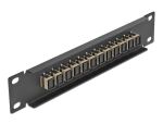 DELOCK 10" LWL Patchpanel 12 Port SC Simplex beige 1HE schw.