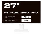JAPANNEXT JN-IPS270WQHD75F-C65W-HSP-W Computerbildschirm...