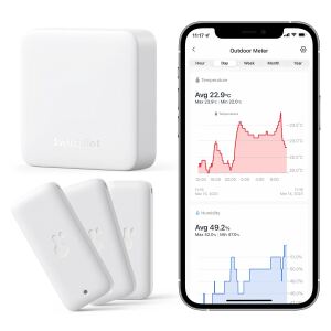 SwitchBot Smart Bundle 3er Pack Thermo-Hygrometer Hub Mini