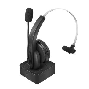 LogiLink BT0059 Kopfhörer & Headset Kabellos Kopfband Büro/Callcenter Bluetooth Ladestation Schwarz
