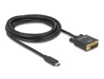 DELOCK USB-Kabel Typ C -> DVI(24+1) St/Bu 4K 30 Hz...