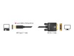 DELOCK USB-Kabel Typ C -> DVI(24+1) St/Bu 4K 30 Hz 3,0m sw