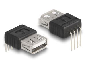 DELOCK Adapter USB 2.0 Typ-A Buchse > 4 Pin 90° gewinkelt
