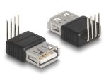 DELOCK Adapter USB 2.0 Typ-A Buchse > 4 Pin 90° gewinkelt