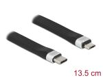 DELOCK USB 2.0 FPC Flachbandkabel USB-C zu Micro-B 13,5cm