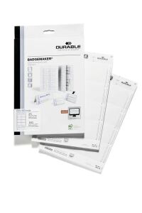 Durable Badge insert 60x90 mm Weiß
