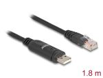 DeLOCK Adapter USB 2.0 Typ-A Stecker zu 1 x Seriell...