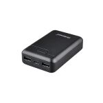Intenso B10000 – 10.000 mAh Powerbank, mobiler Zusatzakku, USB-C & 2X USB-A, LED-Statusanzeige, geprüft in Deutschland, schwarz