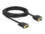 DELOCK Kabel DVI 12+5 Stecker zu VGA Stecker 3m