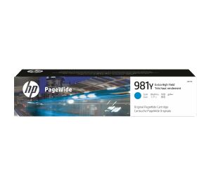 HP 981Y Cyan Original PageWide Druckerpatrone mit sehr hoher Reichweite