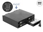 DeLOCK 5.25″ Wechselrahmen für 4 x 2.5″...