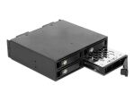 DeLOCK 5.25″ Wechselrahmen für 4 x 2.5″ U.2 NVMe SSD mit abschließbaren Trays