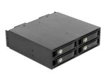 DeLOCK 5.25″ Wechselrahmen für 4 x 2.5″ U.2 NVMe SSD mit abschließbaren Trays