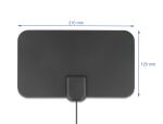 DeLOCK DAB+ DVB-T2 Antenne F Stecker 5 - 25 dB aktiv...