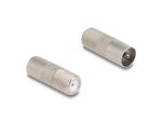 DeLOCK DAB+ DVB-T2 Antenne F Stecker 5 - 25 dB aktiv omnidirektional schwarz Klebemontage