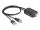 DeLOCK DAB+ DVB-T2 Antenne F Stecker 5 - 25 dB aktiv omnidirektional schwarz Klebemontage