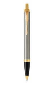 Parker IM Brushed Metal Blau Clip-on-Einziehkugelschreiber Medium 1 Stück(e)