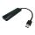LC-Power LC-HUB-U3-4-V2 Schnittstellen-Hub USB 3.2 Gen 1 (3.1 Gen 1) Type-A 5 Mbit/s Schwarz