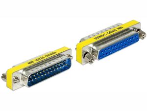 DeLOCK 65484 Kabeladapter Sub-D 25 Blau, Silber