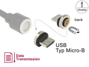DELOCK Magnetischer Adapter USB Typ Micro-B Stecker