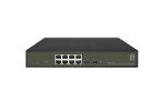 LevelOne Hilbert 10-Port Gigabit PoE Smart Lite Switch, 8 PoE Ausgänge, 2 x Gigabit SFP, 802.3at/af PoE, 130W PoE-Leistungsbudget