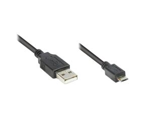 Good Connections USB2.0 Kabel A-Micro B schw. 0,3m