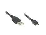 Good Connections USB2.0 Kabel A-Micro B schw. 0,3m