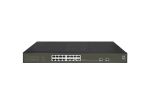 LevelOne Hilbert 18-Port Gigabit PoE Smart Lite Switch, 16 PoE Ausgänge, 2 x Gigabit SFP, 802.3at/af PoE, 230W PoE-Leistungsbudget