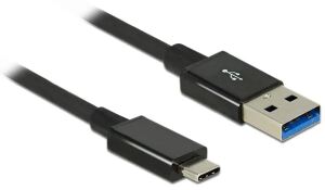 DeLOCK 1m USB 3.1 Gen 2 Type-C/Type-A USB Kabel USB 3.2 Gen 2 (3.1 Gen 2) USB A USB C 10 Gbit/s Schwarz