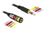 DELOCK Klinkeverl. 3,5mm -> 3,5mm StBu 5.00m 4Pin schwar