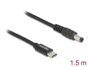 DELOCK Notebook Ladekabel USB Type-C St. zu 5,5 x 2,1 mm st.