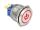 DELOCK Drucktaster zum Einbau 25mm 6xLötanschluss LED Rot