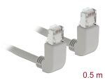 DELOCK Netzwerkkabel RJ45 Cat.6A S/FTP oben / oben gewinkelt