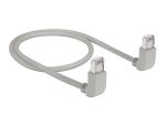DELOCK Netzwerkkabel RJ45 Cat.6A S/FTP oben / oben gewinkelt