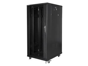 Lanberg FF01-6827-12B Rack 27U Freistehendes Gestell Schwarz