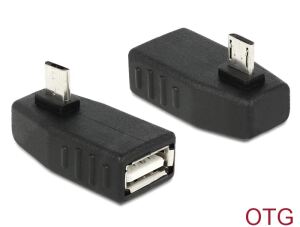DELOCK USB Adapter micro B -> A St/Bu 270° OTG gewinkelt