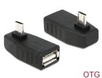 DELOCK USB Adapter micro B -> A St/Bu 270° OTG...