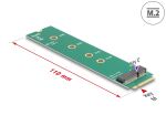 DELOCK Adapter 67Pin M.2 Key M -> 67Pin M.2 Key E